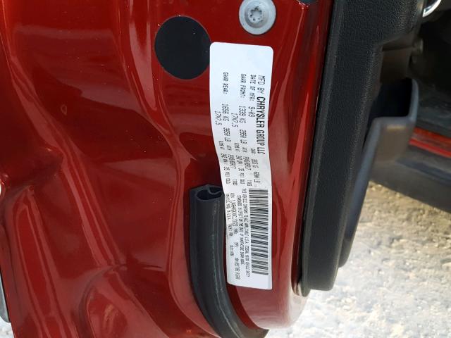 1J4RH4GKXAC113723 - 2010 JEEP COMMANDER Qırmızı foto 10