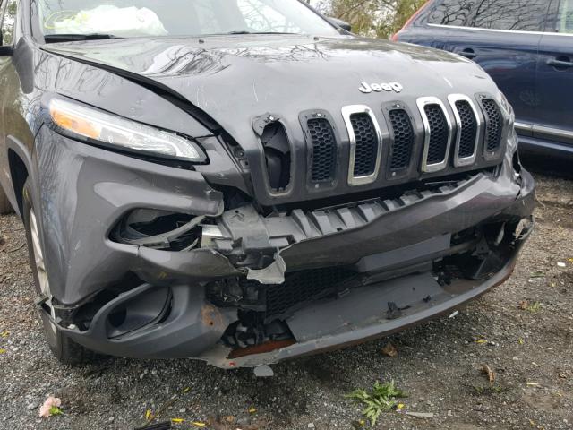 1C4PJMCS4FW758218 - 2015 JEEP CHEROKEE L GRAY photo 9