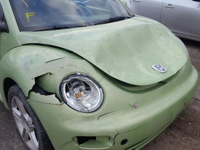 3VWBM31Y45M370260 - 2005 VOLKSWAGEN NEW BEETLE GREEN photo 9