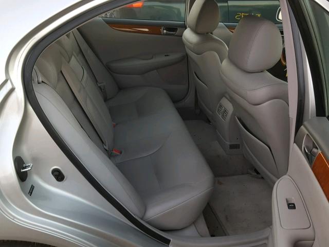 JTHBA30G655124707 - 2005 LEXUS ES330 SILVER photo 6