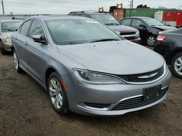 1C3CCCAB6GN103608 - 2016 CHRYSLER 200 LIMITE GRAY photo 1