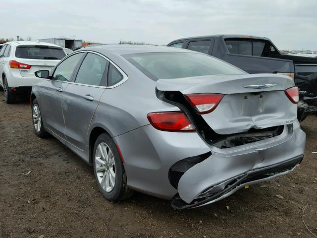 1C3CCCAB6GN103608 - 2016 CHRYSLER 200 LIMITE GRAY photo 3