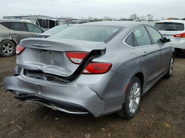 1C3CCCAB6GN103608 - 2016 CHRYSLER 200 LIMITE GRAY photo 4