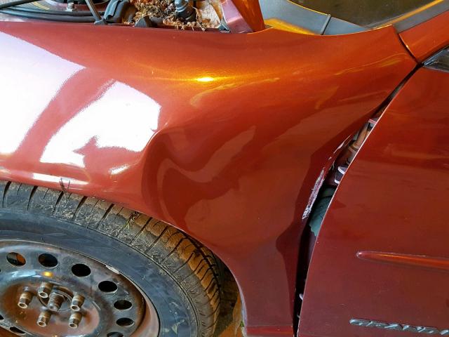 1G2WK52J12F137766 - 2002 PONTIAC GRAND PRIX MAROON photo 9