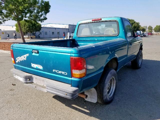 1FTCR10U0PPB39297 - 1993 FORD RANGER GREEN photo 4