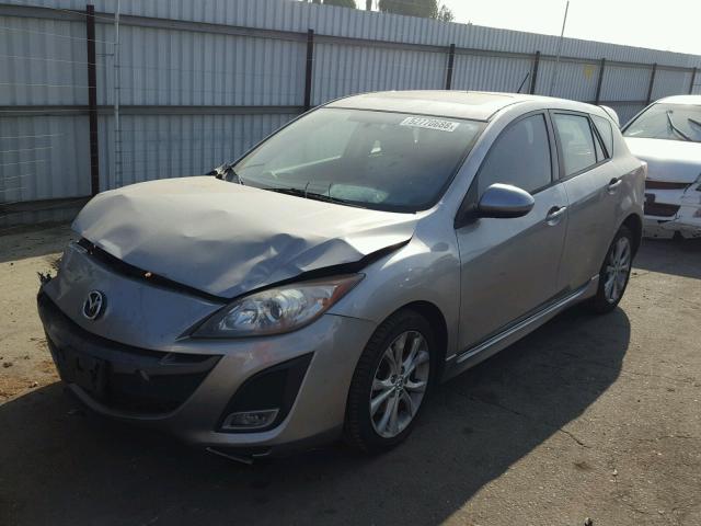 JM1BL1H68A1283113 - 2010 MAZDA 3 S SILVER photo 2