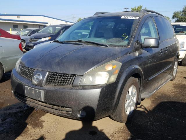 5N1BV28U44N361202 - 2004 NISSAN QUEST S GRAY photo 2