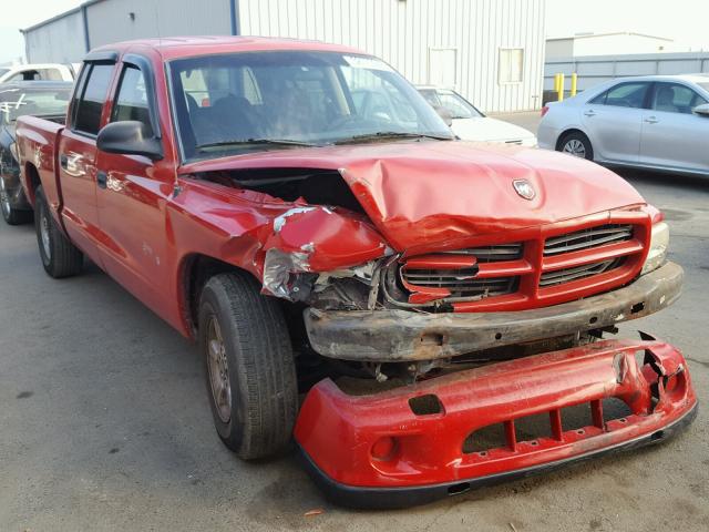 1B7HL2AN71S278951 - 2001 DODGE DAKOTA QUA RED photo 1