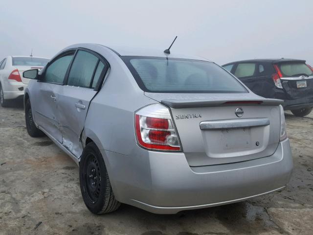 3N1AB6AP0BL711865 - 2011 NISSAN SENTRA 2.0 SILVER photo 3