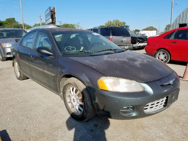 1C3EL46X22N256398 - 2002 CHRYSLER SEBRING LX GRAY photo 1