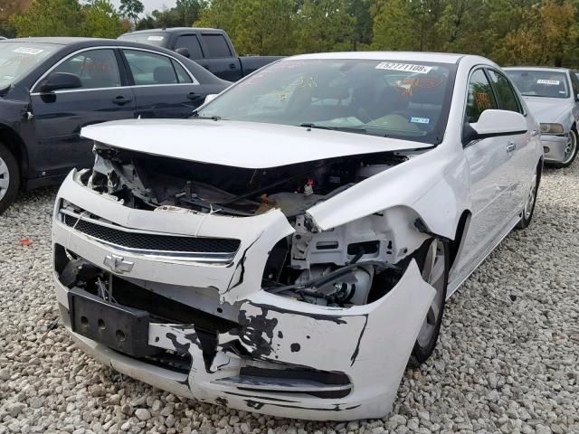 1G1ZC5EU8CF392775 - 2012 CHEVROLET MALIBU 1LT WHITE photo 2