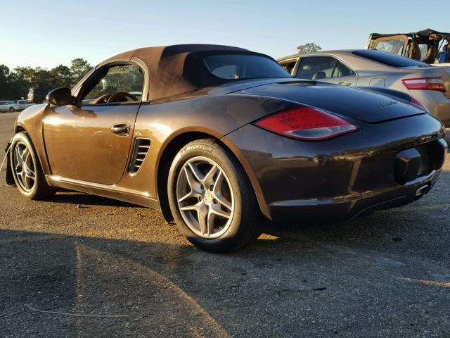 WP0CA2A85AU710502 - 2010 PORSCHE BOXSTER BROWN photo 3