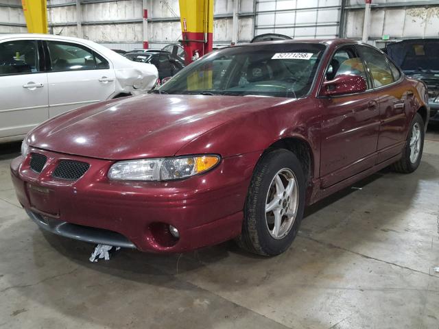 1G2WP52K6YF140861 - 2000 PONTIAC GRAND PRIX წითელი ფოტო 2