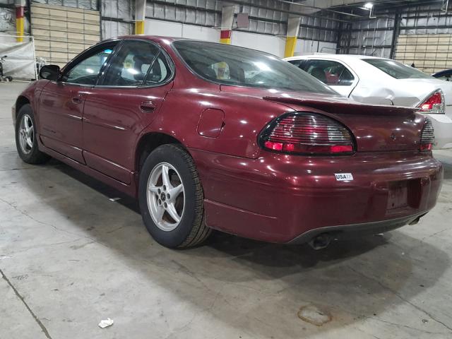 1G2WP52K6YF140861 - 2000 PONTIAC GRAND PRIX წითელი ფოტო 3