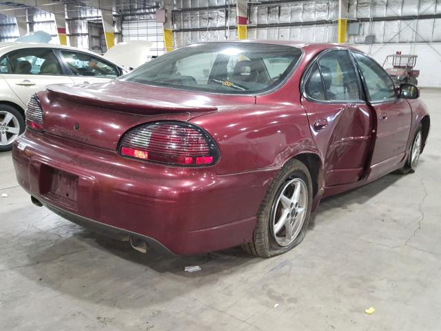 1G2WP52K6YF140861 - 2000 PONTIAC GRAND PRIX წითელი ფოტო 4