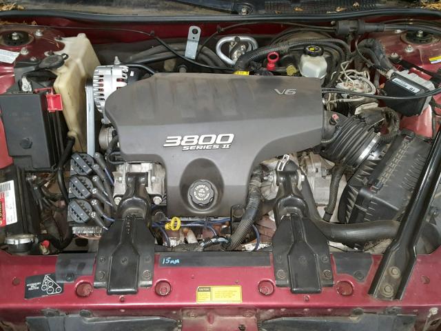 1G2WP52K6YF140861 - 2000 PONTIAC GRAND PRIX წითელი ფოტო 7