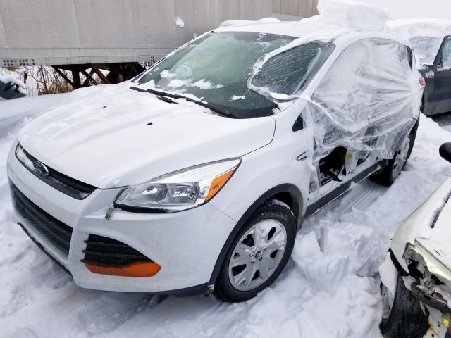 1FMCU0F78EUD47223 - 2014 FORD ESCAPE S WHITE photo 2