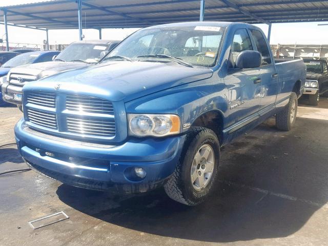 1D7HU18D24J130064 - 2004 DODGE RAM 1500 S BLUE photo 2