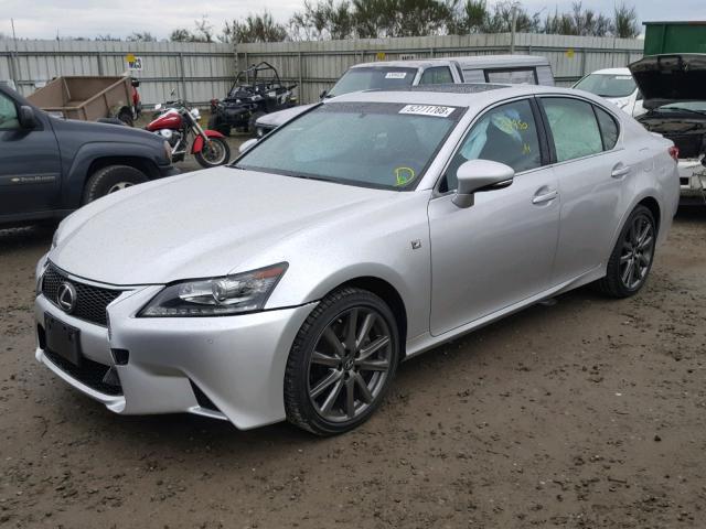 JTHCE1BL0FA006670 - 2015 LEXUS GS 350 SILVER photo 2