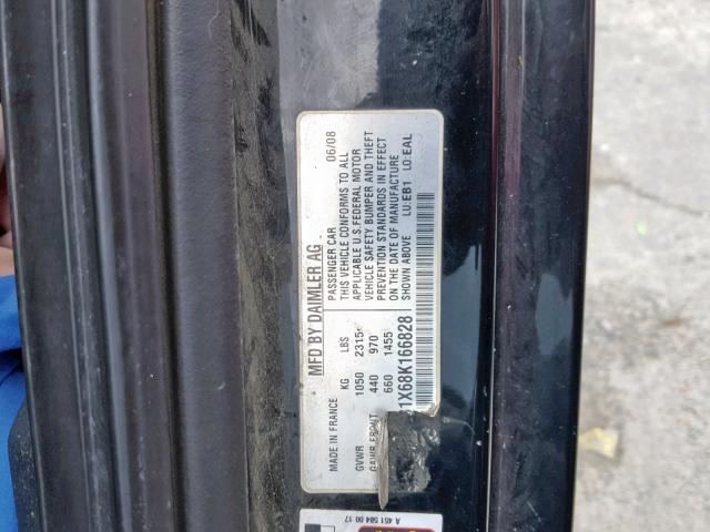 WMEEK31X68K166828 - 2008 SMART FORTWO PAS 红色 照片 10