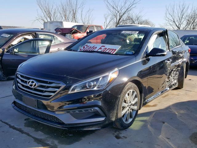 5NPE34AF7GH273120 - 2016 HYUNDAI SONATA SPO BLACK photo 2