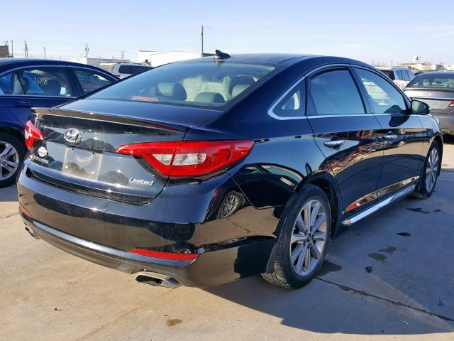 5NPE34AF7GH273120 - 2016 HYUNDAI SONATA SPO BLACK photo 4