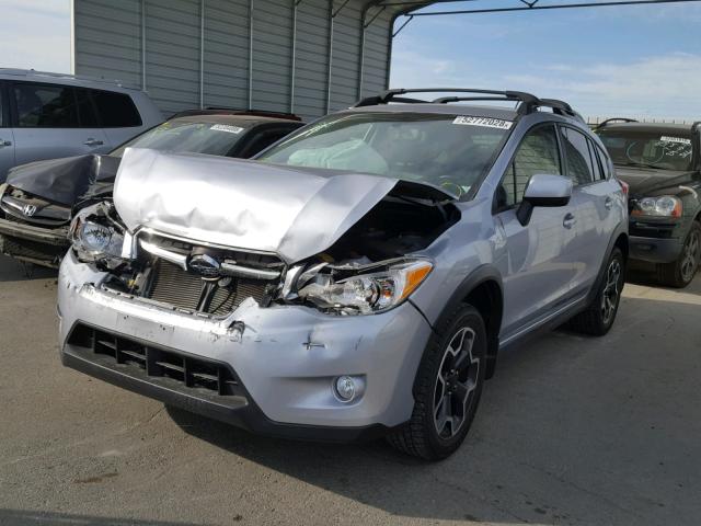 JF2GPAGC9E8245633 - 2014 SUBARU XV CROSSTR SILVER photo 2