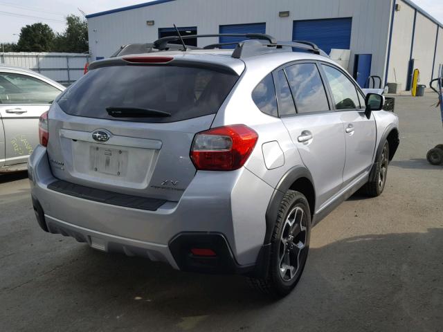 JF2GPAGC9E8245633 - 2014 SUBARU XV CROSSTR SILVER photo 4