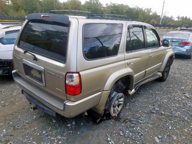 JT3HN87R529071026 - 2002 TOYOTA 4RUNNER LI GOLD photo 4