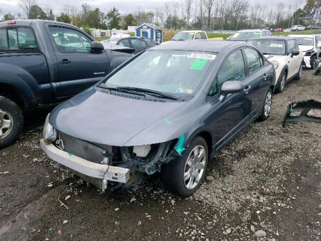 2HGFA1F59AH544012 - 2010 HONDA CIVIC LX GRAY photo 2