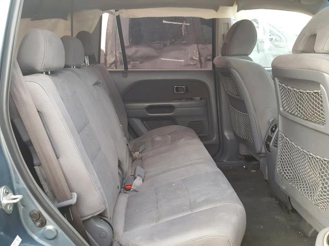 5FNYF28378B001882 - 2008 HONDA PILOT SE BLUE photo 6