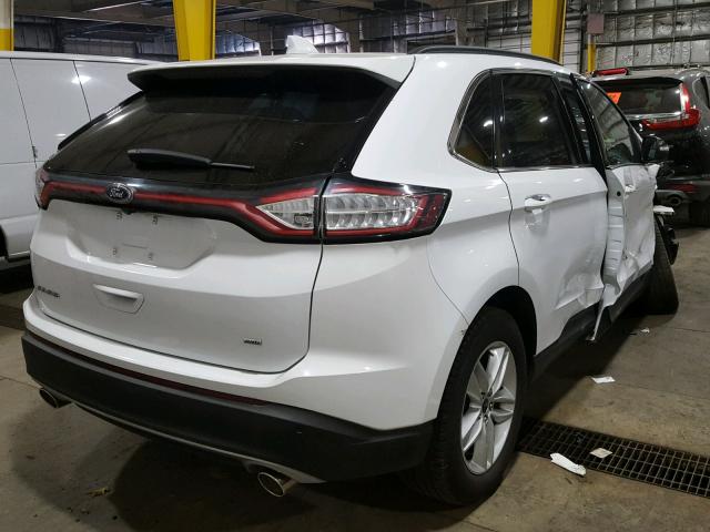 2FMTK4J87FBB21632 - 2015 FORD EDGE SEL WHITE photo 4