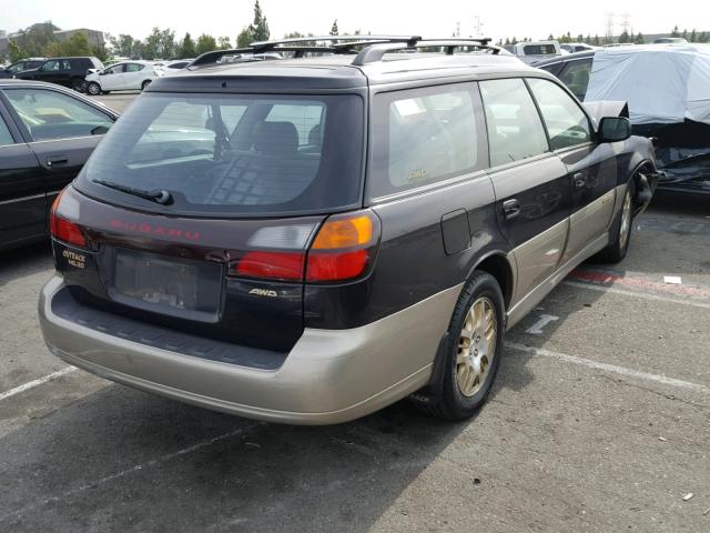 4S3BH896717642537 - 2001 SUBARU LEGACY OUT BLACK photo 4