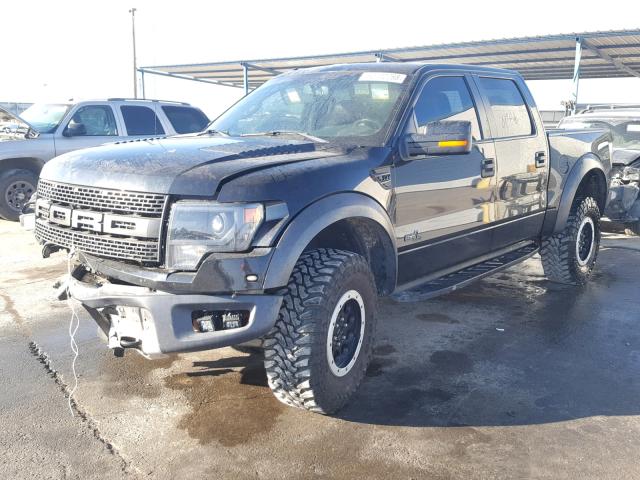 1FTFW1R68DFC63636 - 2013 FORD F150 SVT R BLACK photo 2