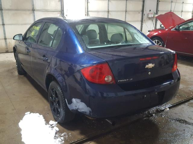 1G1AL58F787317867 - 2008 CHEVROLET COBALT LT BLUE photo 3