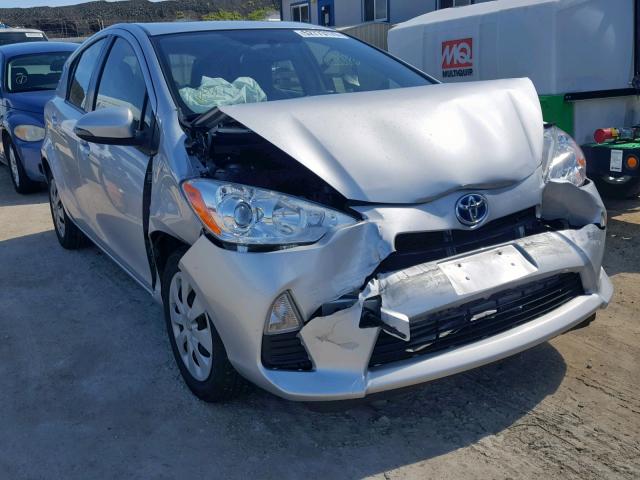 JTDKDTB30E1569437 - 2014 TOYOTA PRIUS C SILVER photo 1