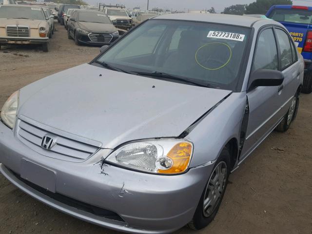 1HGES16531L026036 - 2001 HONDA CIVIC SILVER photo 2