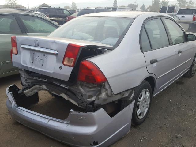 1HGES16531L026036 - 2001 HONDA CIVIC SILVER photo 4