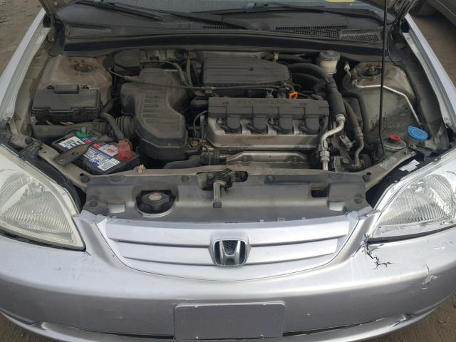 1HGES16531L026036 - 2001 HONDA CIVIC SILVER photo 7