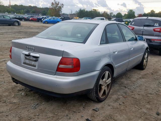 WAUDH68D91A097373 - 2001 AUDI A4 2.8 QUA SILVER photo 4