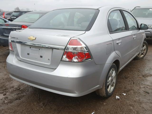 KL1TD56678B206417 - 2008 CHEVROLET AVEO BASE Gümüş foto 4