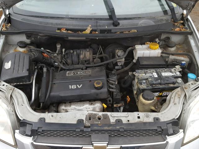 KL1TD56678B206417 - 2008 CHEVROLET AVEO BASE Gümüş foto 7