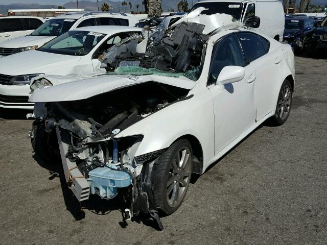 JTHBK262485081511 - 2008 LEXUS IS 250 WHITE photo 2