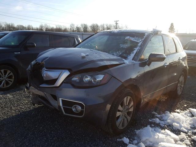 5J8TB1H24CA004684 - 2012 ACURA RDX GRAY photo 2