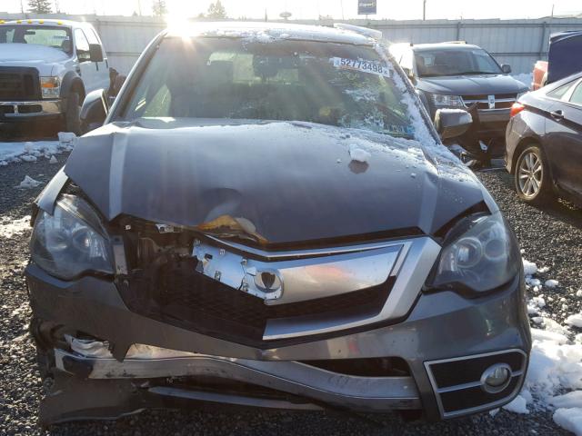 5J8TB1H24CA004684 - 2012 ACURA RDX GRAY photo 7