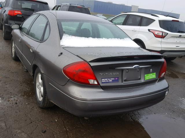 1FAFP55UX3G120159 - 2003 FORD TAURUS SES GRAY photo 3