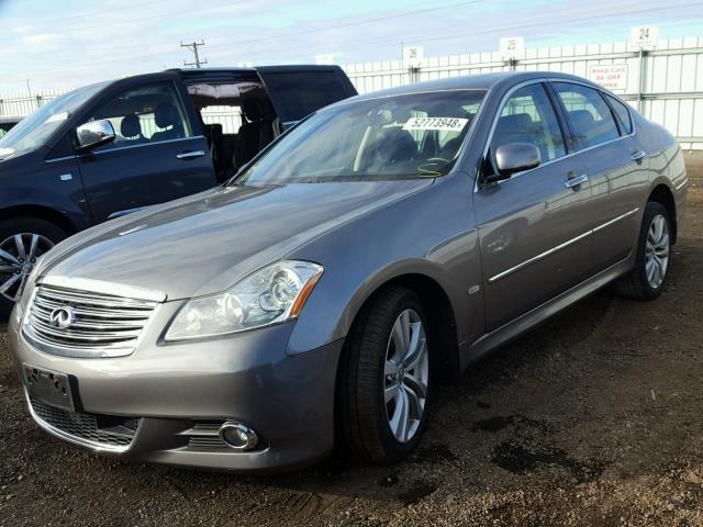 JNKAY01F68M655685 - 2008 INFINITI M35 BASE GREEN photo 2