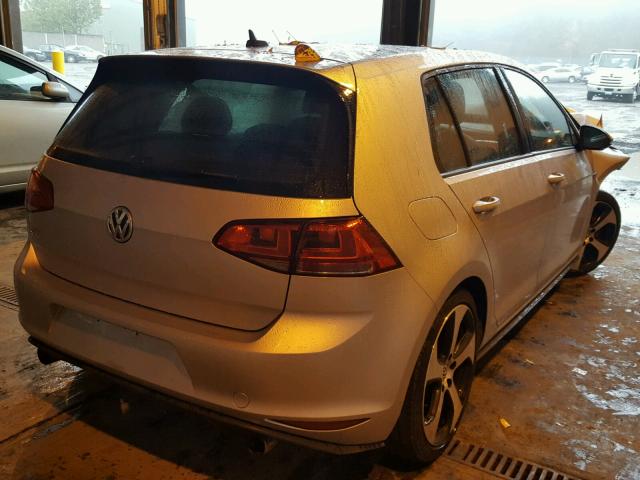 3VW5T7AU2GM051303 - 2016 VOLKSWAGEN GTI S/SE SILVER photo 4