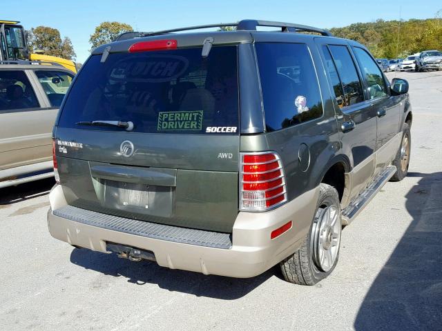 4M2ZU86K04ZJ16913 - 2004 MERCURY MOUNTAINEE GREEN photo 4