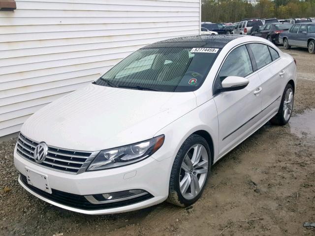 WVWRN7AN5DE525351 - 2013 VOLKSWAGEN CC LUXURY WHITE photo 2